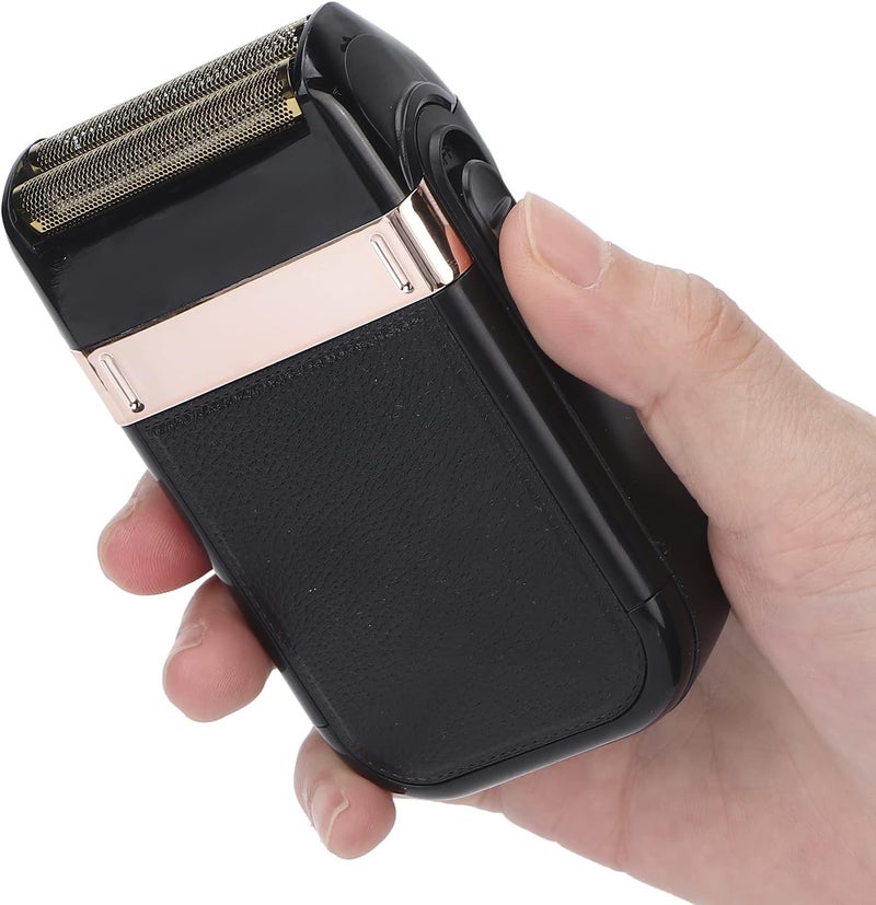 woobles Electric Foil Shaver, 2 in 1 Dual Purpose Low Noise Mens Shaver, Powerful Motor Stainless Steel Blade Portable Durable Barber Shaver - Image 5